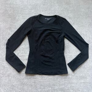 Beyond Yoga Long Sleeve Black Heather Top